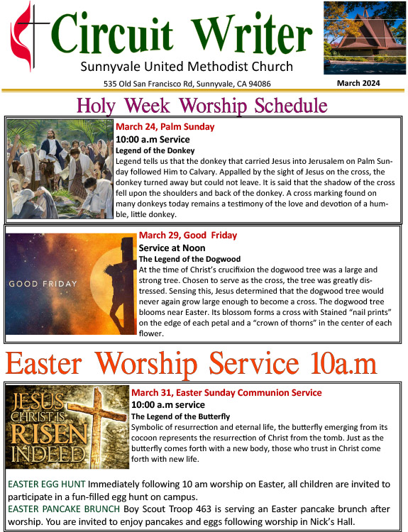 cover of the March newsletter