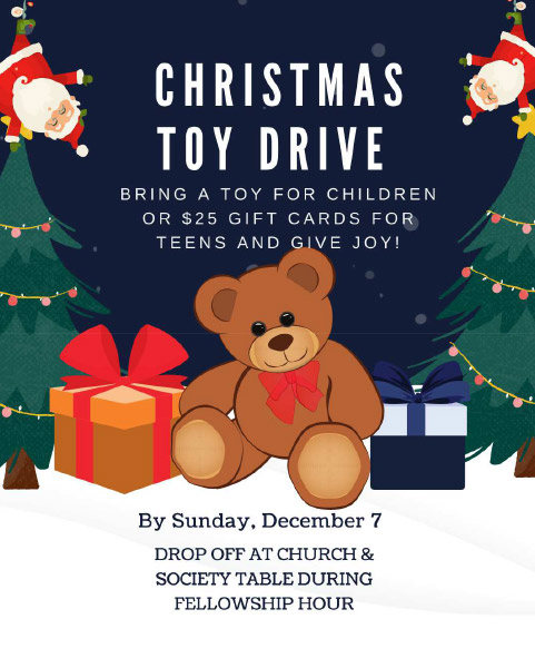 Christmas toy drive on December 7
